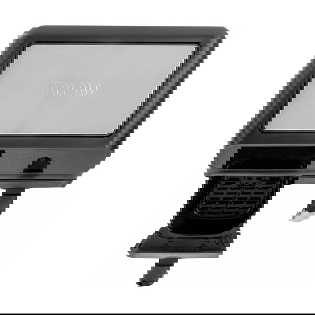 UNOLD 58685 Freidora de Aire Caliente Doble Cámara TWIN ZONE, 8L, 1700W, 10 Programas, Función Deshidratar, Pantalla LED, Negro/Gris