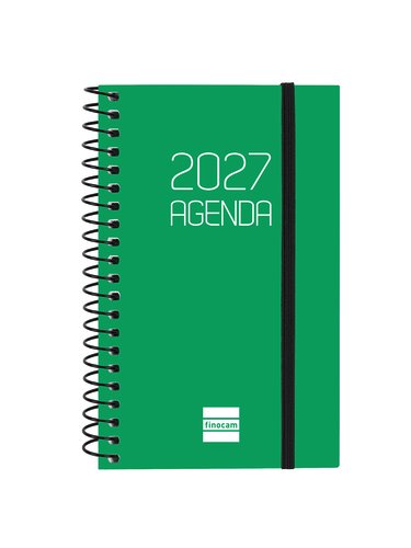Finocam Agenda Anual 2027 Espiral Basic Opaque Verde Finocam Agenda Anual 2027 Espiral Basic Opaque Verde