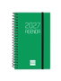 Finocam Agenda Anual 2027 Espiral Basic Opaque Verde