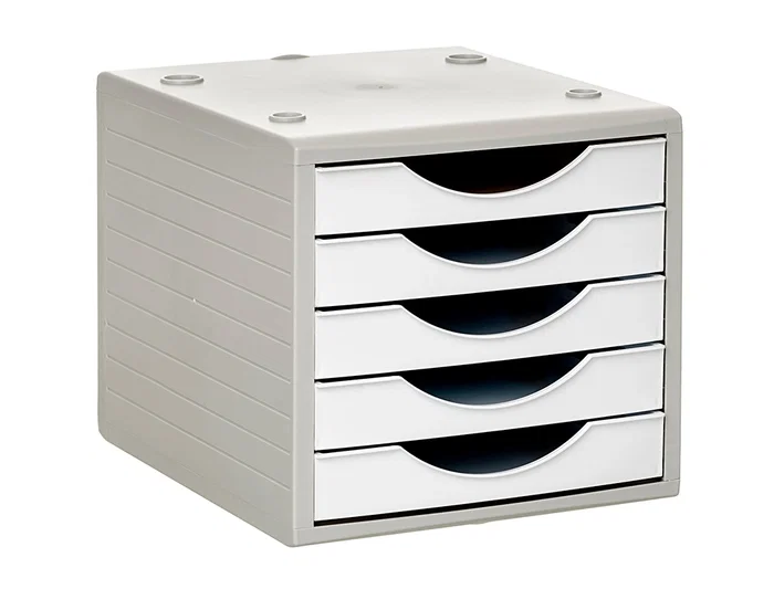 Archivo 2000 Fichero Cajones Sobremesa 5 Cajones Color Blanco Opaco 270x340x260 mm Archivotec Archivo 2000 Fichero Cajones Sobremesa 5 Cajones Color Blanco Opaco 270x340x260 mm Archivotec