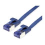 VALUE Patchkabel Cat.6A FTP extra-flach Azul 0,5 m