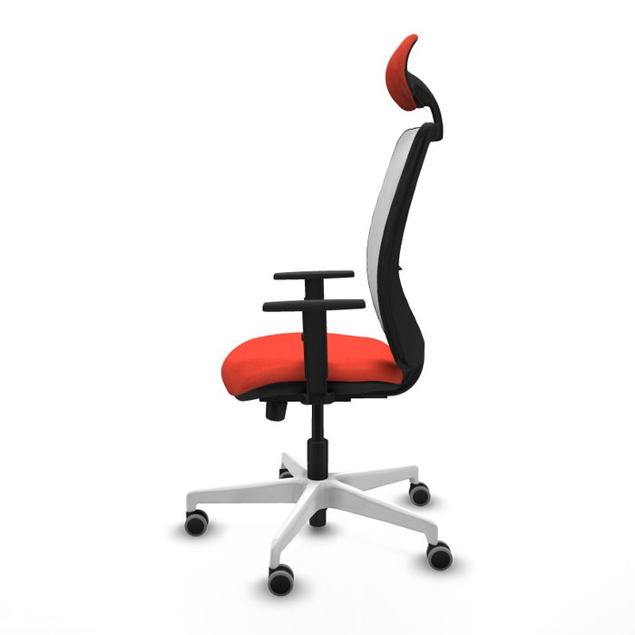 PIQUERAS Y CRESPO Silla de oficina Zulema con mecanismo Sincro/Traslack, Naranja y Blanco PIQUERAS Y CRESPO Silla de oficina Zulema con mecanismo Sincro/Traslack, Naranja y Blanco
