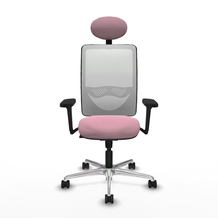 PIQUERAS Y CRESPO Silla de oficina Zulema con mecanismo Sincro, Rosa y Blanco PIQUERAS Y CRESPO Silla de oficina Zulema con mecanismo Sincro, Rosa y Blanco