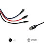 Subblim Cable Premium 3 en 1 (Micro USB, Type C y Lightning) 1m USB 3.2 Gen 1 SUB-CAB-3IN101