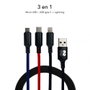 Subblim Cable Premium 3 en 1 (Micro USB, Type C y Lightning) 1m USB 3.2 Gen 1 SUB-CAB-3IN101