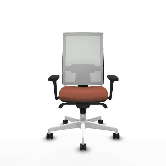 PIQUERAS Y CRESPO Silla de oficina Horna con mecanismo Sincro, Marrón y Blanco PIQUERAS Y CRESPO Silla de oficina Horna con mecanismo Sincro, Marrón y Blanco