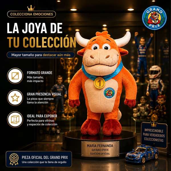7th player Peluche Grand Prix Vaquilla Maria Fernanda 28 cm