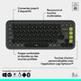 Teclado Inalámbrico Logitech Pop Icon Keys Gris oscuro AZERTY