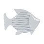 Figura Pez Blanco Metal 49,50 X 7 X 36,50 cm