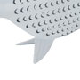 Figura Pez Blanco Metal 49,50 X 7 X 36,50 cm