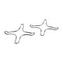 Fackelmann Profesional Food & more Soporte Reductor para Cocina de Gas en Acero Cromado Pack 2 Unidades 125x125mm Inox