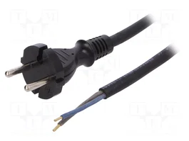PLASTROL Cable de Alimentación H05RR-F 2x1,5mm2 4m