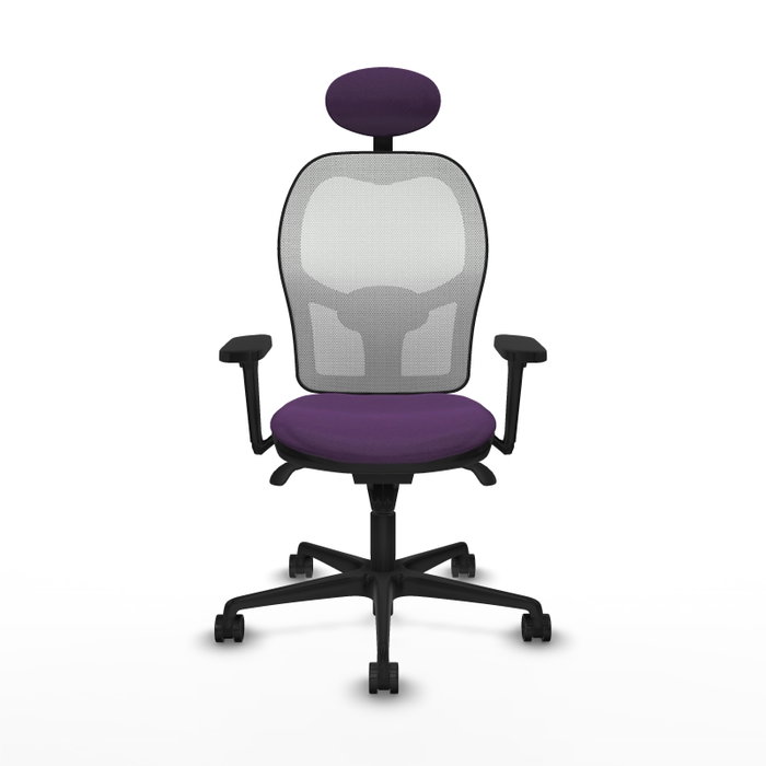 PIQUERAS Y CRESPO Silla de oficina Jorquera con mecanismo Sincro, Morado y Blanco PIQUERAS Y CRESPO Silla de oficina Jorquera con mecanismo Sincro, Morado y Blanco
