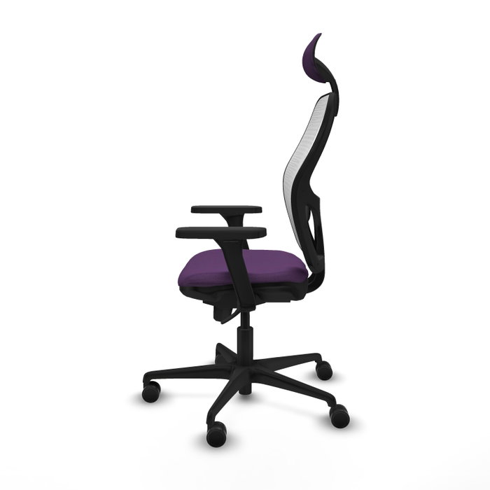 PIQUERAS Y CRESPO Silla de oficina Jorquera con mecanismo Sincro, Morado y Blanco PIQUERAS Y CRESPO Silla de oficina Jorquera con mecanismo Sincro, Morado y Blanco