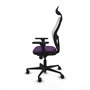 PIQUERAS Y CRESPO Silla de oficina Jorquera con mecanismo Sincro, Morado y Blanco