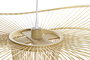 DKD Home Decor Lámpara de Techo Urban Natural Bambú 80 x 29 x 80 cm E27