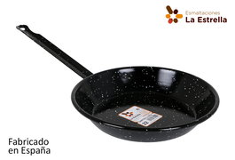 La Estrella Sartén Llana Bordonada 22 cm "Jaspeada", 44x24x4 cm, 515 g (10 Unidades)
