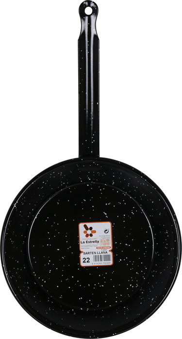 La Estrella Sartén Llana Bordonada 22 cm "Jaspeada", 44x24x4 cm, 515 g (10 Unidades)