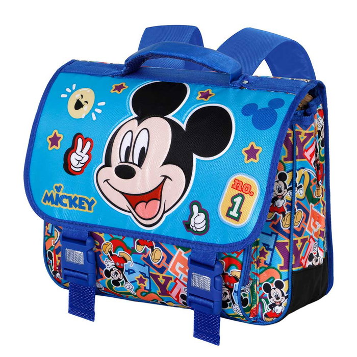 Disney Mickey Mouse Mochila Escolar Cartable 2.0 Azul para Niños Disney Mickey Mouse Mochila Escolar Cartable 2.0 Azul para Niños