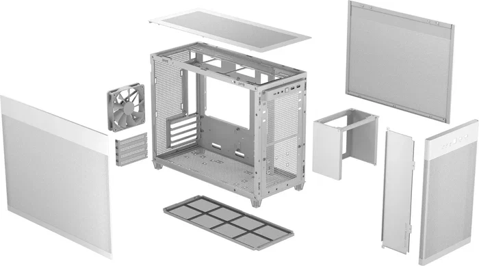 Asus Prime AP201 MicroATX Mini Tower Blanco