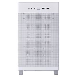 ASUS Prime AP201 Caja Mesh Blanco MicroATX Mini Tower, CPU Cooler hasta 17cm, GPU hasta 33.8cm, PSU ATX, USB 3.2