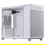 ASUS Prime AP201 Caja Mesh Blanco MicroATX Mini Tower, CPU Cooler hasta 17cm, GPU hasta 33.8cm, PSU ATX, USB 3.2