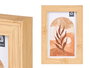 Giftdecor Portafoto Efecto Bambu 10x15 cm | Material Madera MDF y Vidrio | Color Marron (Set de 24)