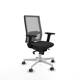 PIQUERAS Y CRESPO Silla de oficina Horna con mecanismo Sincro, Negro y Gris