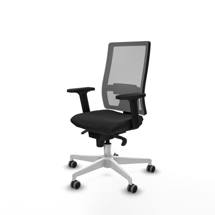 PIQUERAS Y CRESPO Silla de oficina Horna con mecanismo Sincro, Negro y Gris