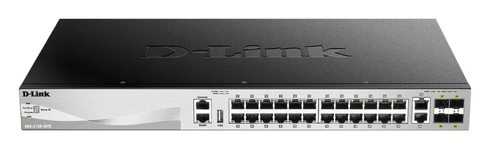 D-Link DGS-3130-30TS/E Switch Gestionado L3 con 24 Puertos Gigabit y 6 Puertos 10G