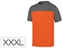 Deltaplus Camiseta Bicolor Manga Corta Algodón Gris/Naranja Talla 3XL Deltaplus Camiseta Bicolor Manga Corta Algodón Gris/Naranja Talla 3XL