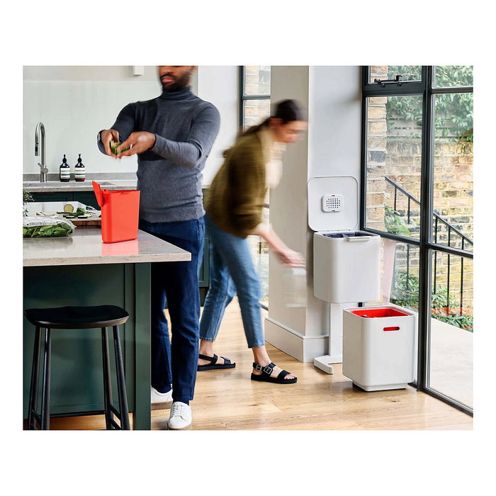 Joseph Joseph Totem Compact 40 L Cubo de separación y reciclaje, Piedra