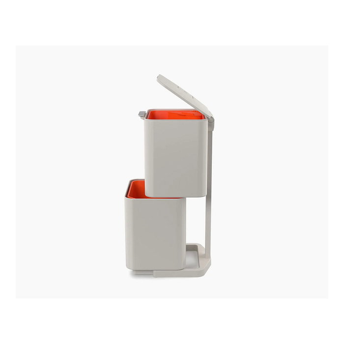 Joseph Joseph Totem Compact 40 L Cubo de separación y reciclaje, Piedra