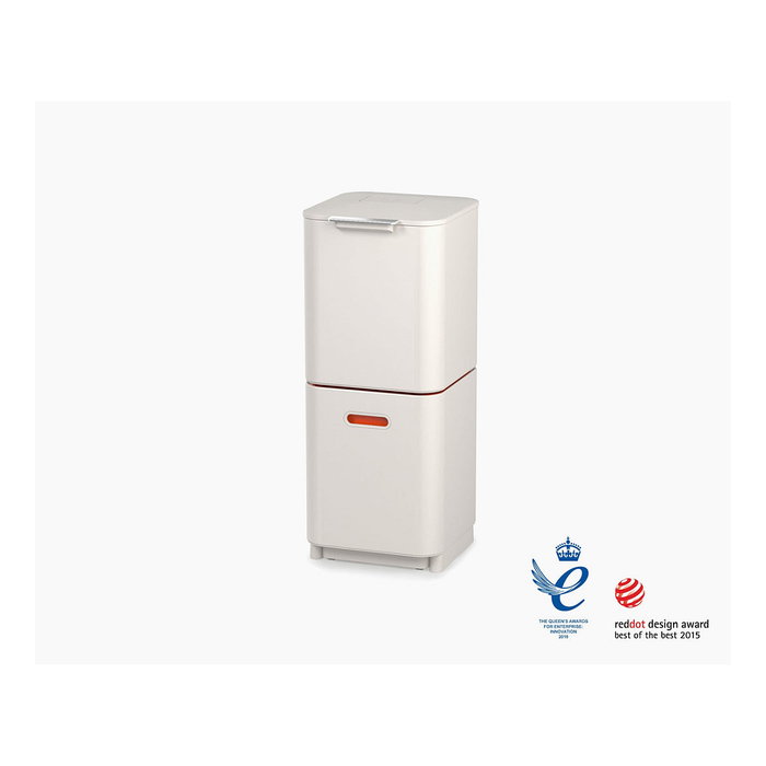 Joseph Joseph Totem Compact 40 L Cubo de separación y reciclaje, Piedra