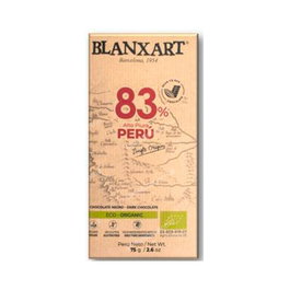BLANXART Chocolate Negro 83% Peru 75 Gr Eco