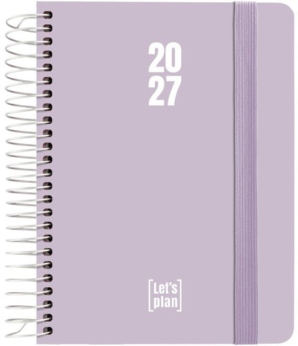GRAFOPLAS Agenda Anual 2027 A6 Lavanda Soft con Tapa de Polipropileno y Goma GRAFOPLAS Agenda Anual 2027 A6 Lavanda Soft con Tapa de Polipropileno y Goma