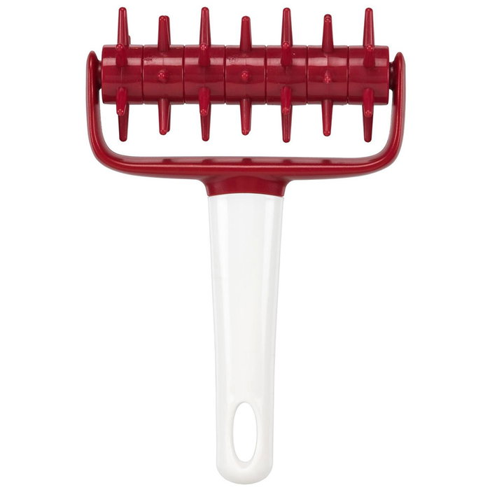 Lily Cook Rodillo Marcador Masa 17.5 cm - Para Airear Masa, Colores Surtidos (Rojo, Gris)
