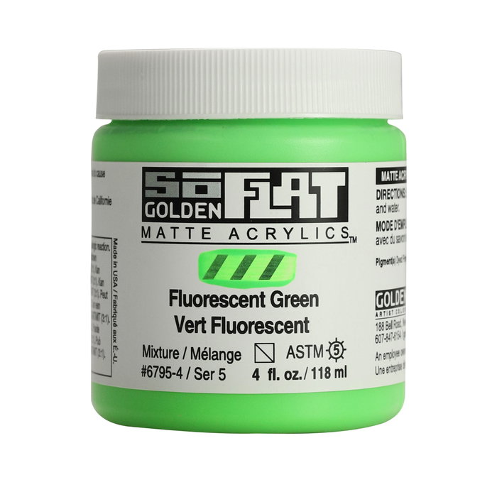 Golden SoFlat Verde Fluorescente 118 ml Golden SoFlat Verde Fluorescente 118 ml