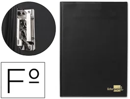 Liderpapel Carpeta Mini Clip Lateral Folio Plástico Negro