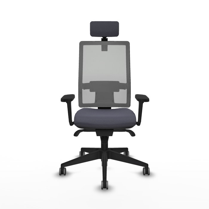 PIQUERAS Y CRESPO Silla de oficina Horna Gris con mecanismo Sincro PIQUERAS Y CRESPO Silla de oficina Horna Gris con mecanismo Sincro