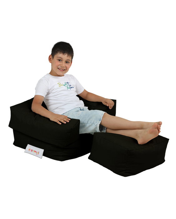 Atelier Del Sofa Puff Infantil Individual Negro Atelier Del Sofa Puff Infantil Individual Negro