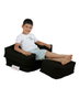 Atelier Del Sofa Puff Infantil Individual Negro