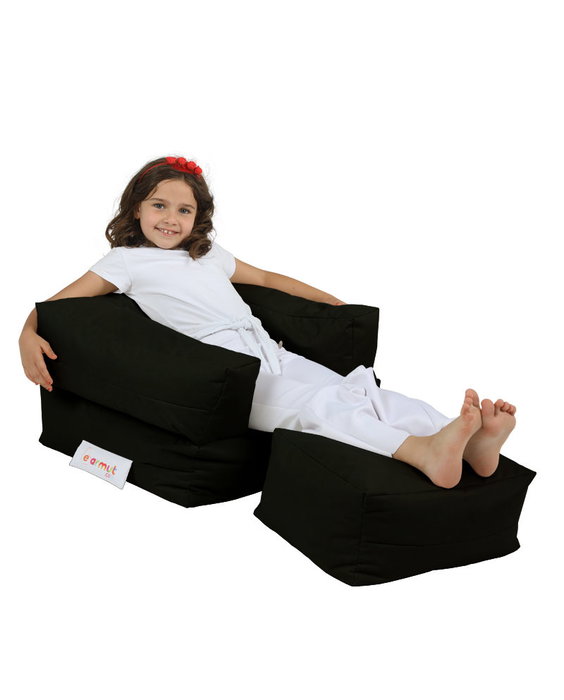 Atelier Del Sofa Puff Infantil Individual Negro Atelier Del Sofa Puff Infantil Individual Negro