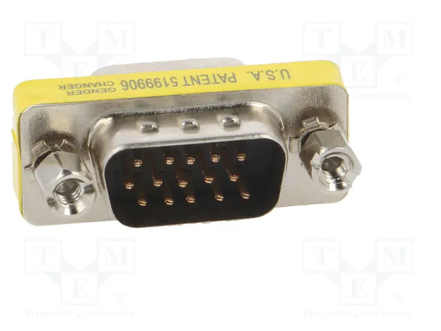 AKYGA Adaptador D-Sub 15pin HD enchufe, ambos lados