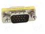 AKYGA Adaptador D-Sub 15pin HD enchufe, ambos lados