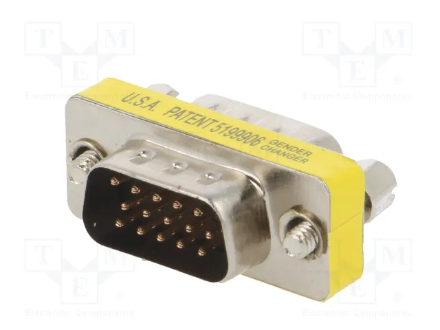 AKYGA Adaptador D-Sub 15pin HD enchufe, ambos lados