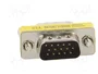 AKYGA Adaptador D-Sub 15pin HD enchufe, ambos lados