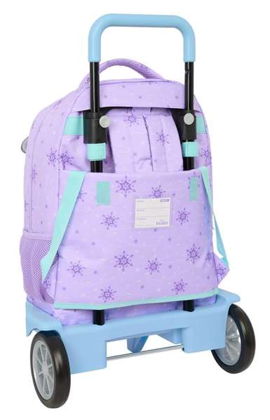 Mochila Escolar con Ruedas Frozen Spirit Lila 33 x 45 x 22 cm