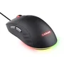 Trust Gaming GXT 925 REDEX II Ratón Gaming para Diestros, Laser 10000 DPI, 6 Botones Programables, Iluminación RGB, Cable USB 1.8m, 82g, Interruptores Kailh 80M Clics