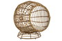 DKD Home Decor Cama para Mascota Ratán Sintético y Poliéster Natural y Blanco 58x58x60 cm